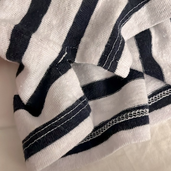 Old Navy navy blue and white striped shirt - Picture 5 of 5